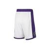 Nike Dri-Fit Los Angeles Lakers Logo Print Colorblock Dry-Fit Athletic Shorts Men Bottoms White DO9661-100