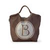 Barcos B-Mark Rhinestone Bag (Medium Size) Open-Type Handbag, Brown
