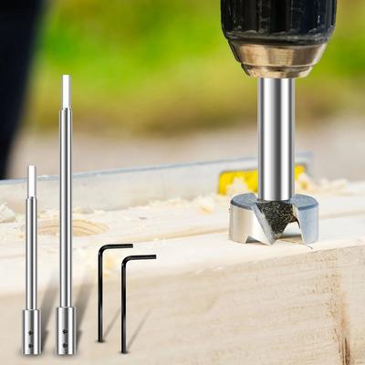 169mm 254mm Drill Bit Extension Rod Extra Long Hexagonal Shank Hole Opener Extension Rod 45# Steel High Hardness