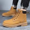 Martin Boots Men's Winter New Men's Shoes British Style Retro Big Yellow Boots Men's High-top Casual Board Shoes Men