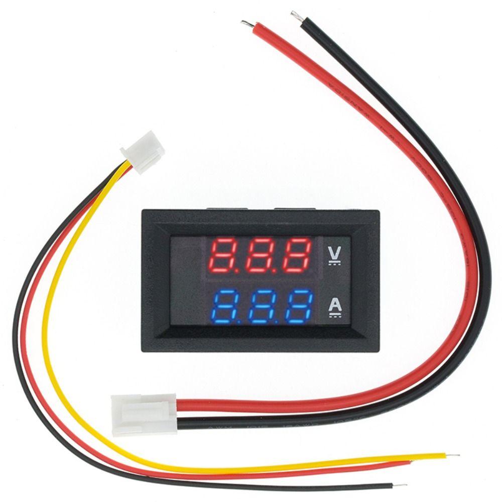 

Battery Monitor Detector Tester Current Meter Volt Current Voltage Meter Digital Voltmeter Ammeter 10A-RED-BLUE