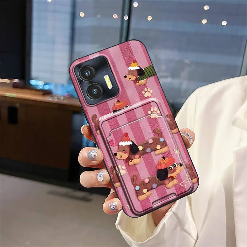 Card slot Anti-dust Phone Case For Oukitel C35/C36 Dirt-resistant TPU Cute Full wrap protective Soft case Shockproof