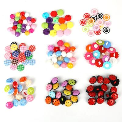50 Adet Çok Şekilli Düğmeler Dikiş El Sanatları Elbise Aksesuarları 9-15mm Plastik Düğmeler