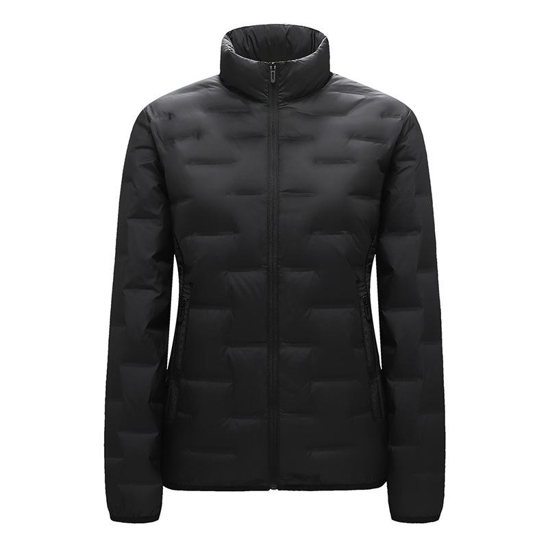 

Outdoor sports light down jacket for men and women couples short style can be opened with two stand-up collar white duck down warm jacket 3XL