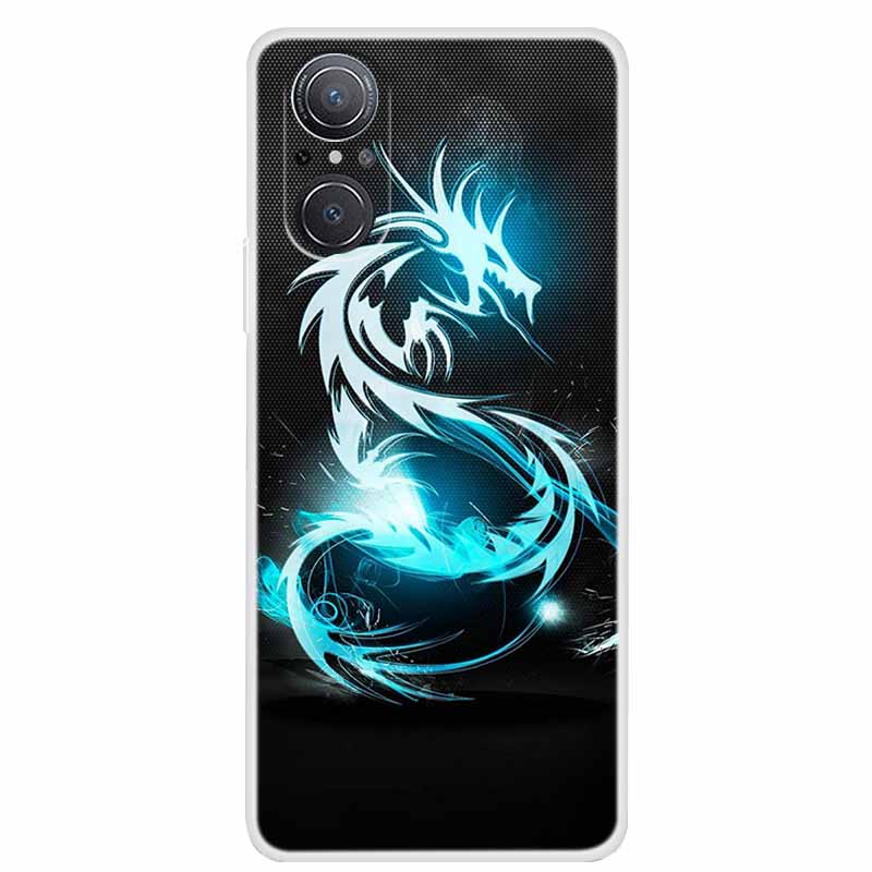 For Huawei nova 9 SE Case Nova9 Clear Soft TPU Silicone Cats Back Cover for Huawei Nova 9SE Case Nova9SE Funda Shockproof Coque
