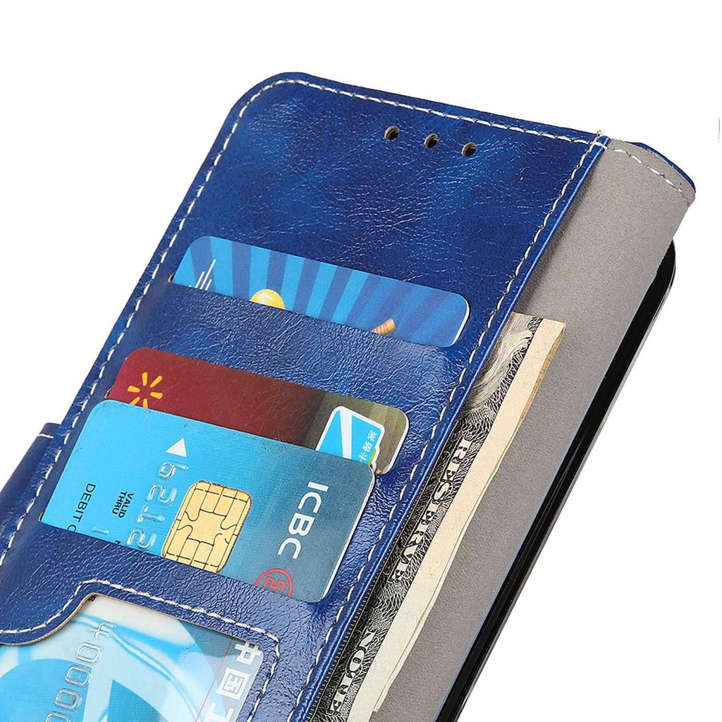 For Samsung Galaxy S24 FE Case Wallet Leather Phone Cover Crazy Horse Texture