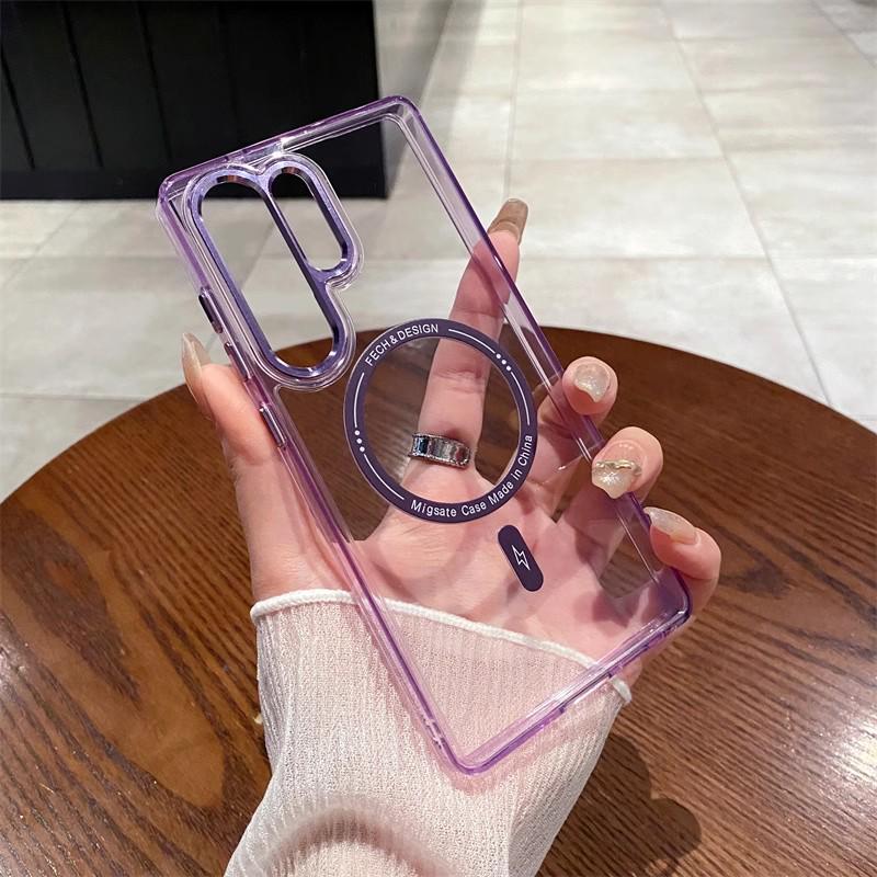 Samsung S24 Ultra Flirty Eyes Metall Handyhülle, S25 Edge Kabelloses Laden Schutzhülle