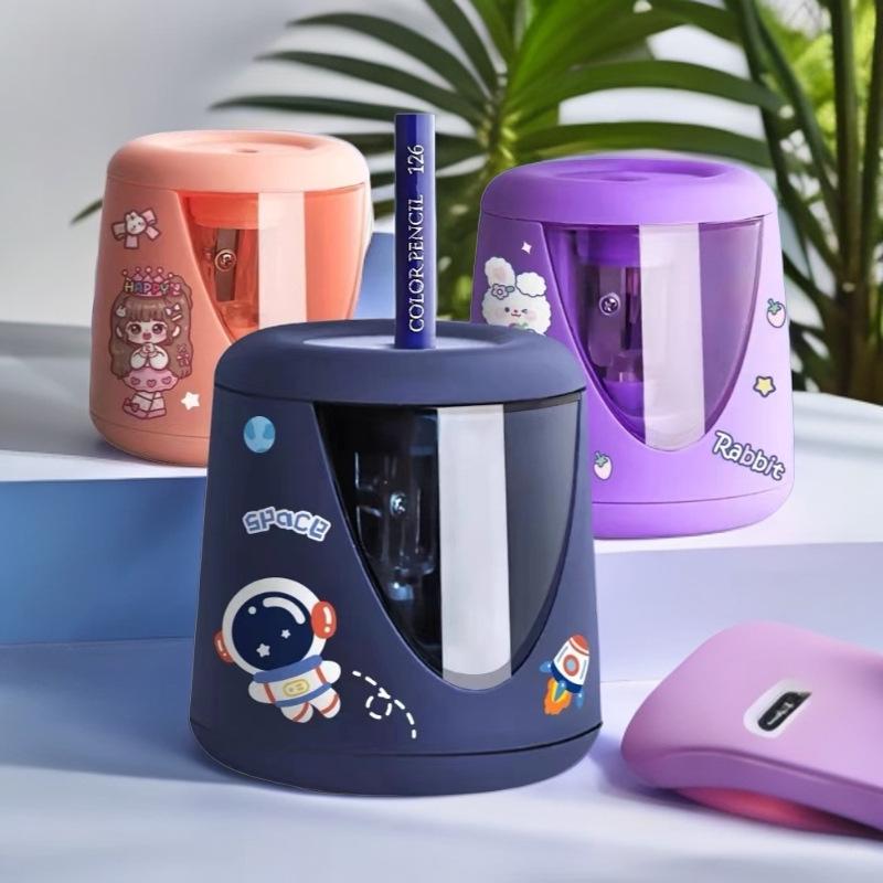 Electric Auto-Feed Pencil Sharpener for Kids and Students