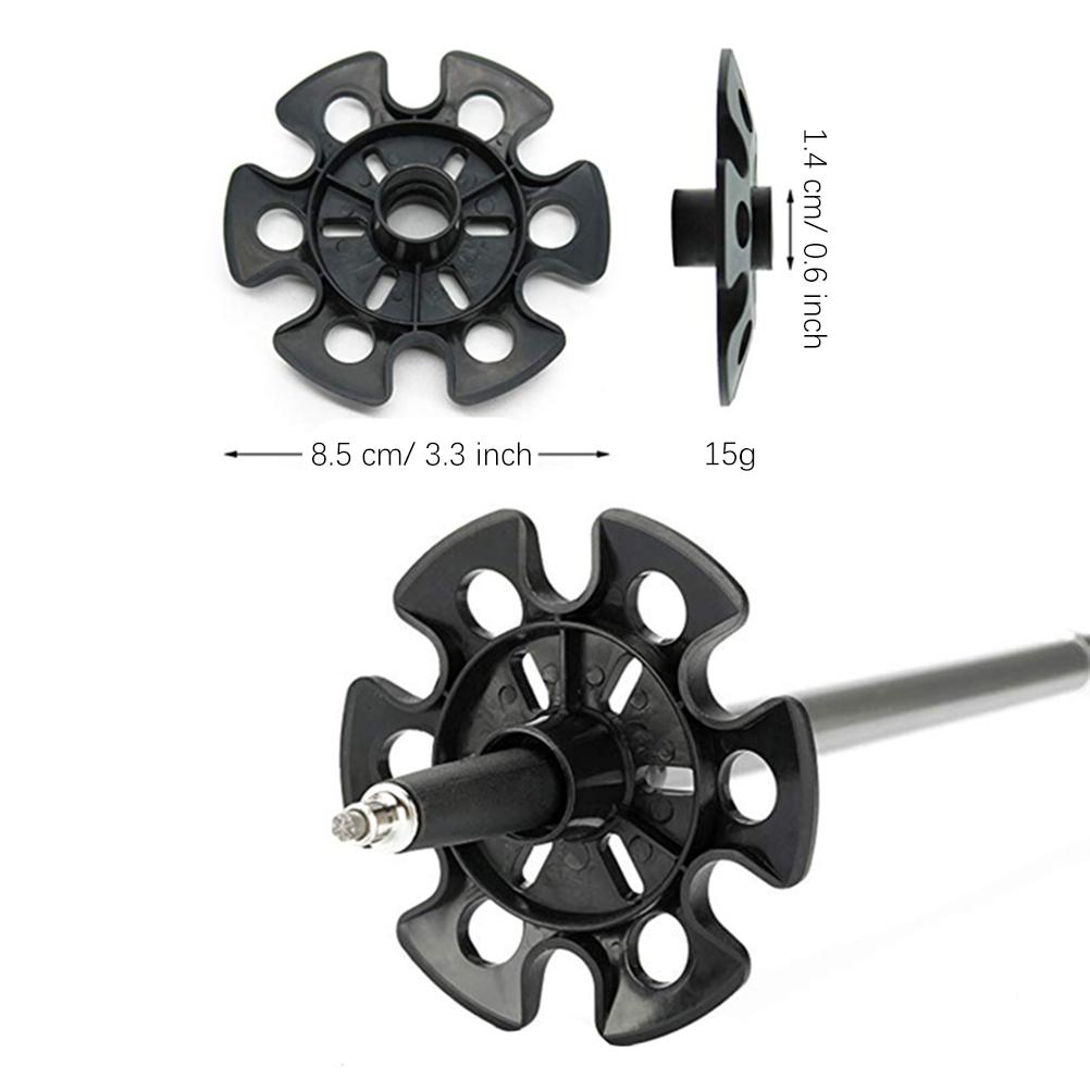 6Pcs Trekking Pole Snow Baskets Hiking Pole Replacement Tips Accessory for Snow Mud Sand