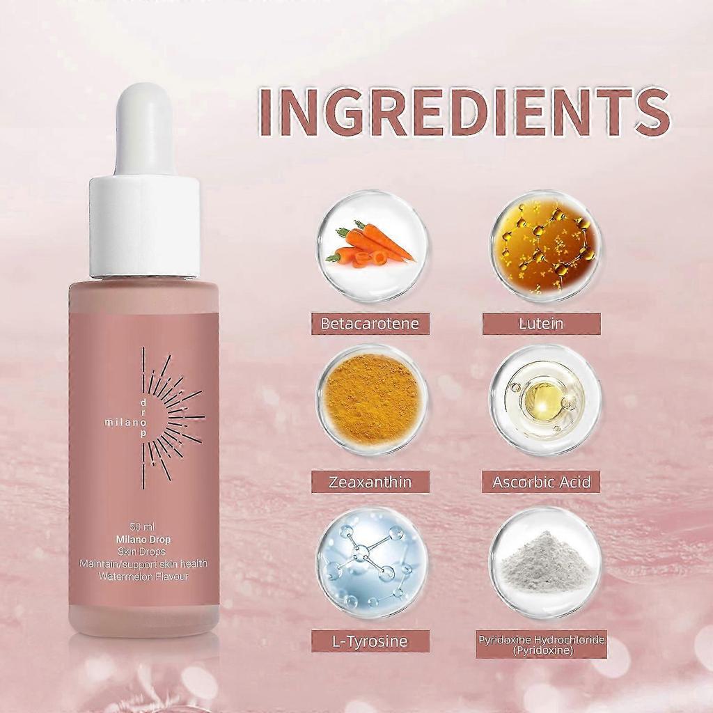 Gotas autobronceadoras suaves Milano 50 ml - Sin fragancia, sin alcohol, apto para pieles sensibles WSLIHV