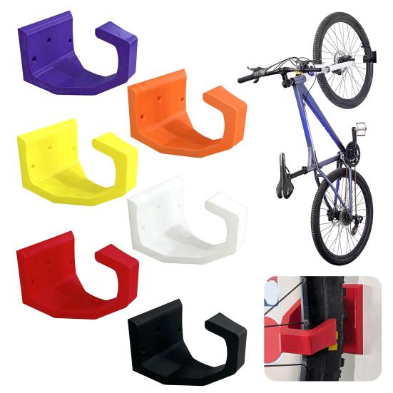 Wall Mount Bicycle Rack Heavy Duty Vertical Bike Wall Hanger Space Saving Home Garage Apartment Mountain Road Bicycle Wall Storage Rack