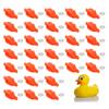 Uxcell 30pcs Plastic Duck Safety Duck Mouth Accessories with Washers for DIY Crochet Duck Doll Making Beaks, 0.27 Inch, Crafts,