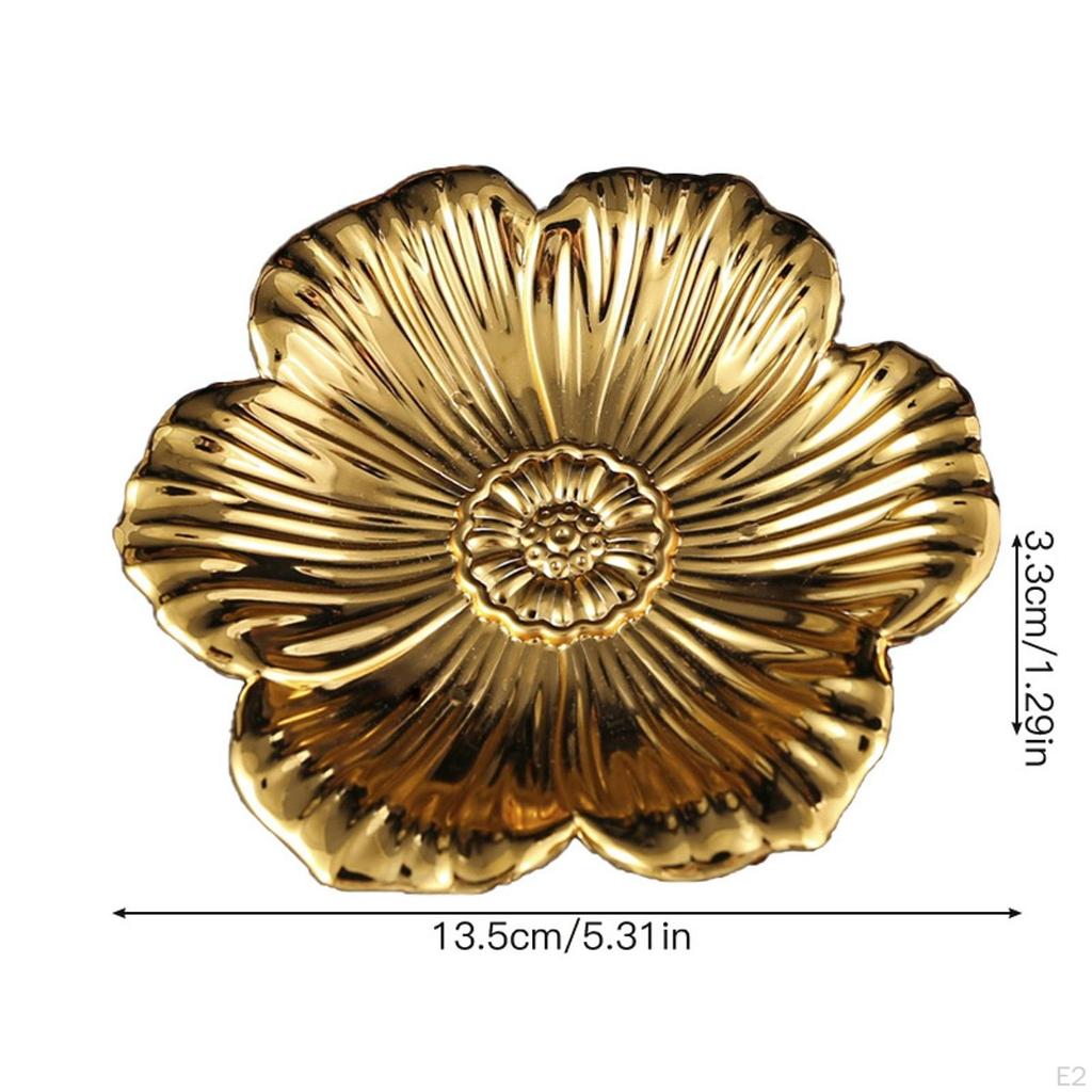 Zlatý servírovací tác Stojan na dort Držák na prsteny