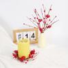 4Pcs DIY Bouquets Valentine's Day Love Heart Stem Red Pink Happy Valentine's Day Decor  Party Favor