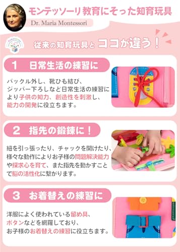 Montessori Toy [Official Japanese Product] Educational Toy [Recommended by Educational Professionals] Ages 1, 2, 3, 4, 5, and 6 [Featured in Education