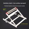 Adjustable Lifting Stainless Steel Cutting Machine Bracket, Foldable Support Frame for Unloading.