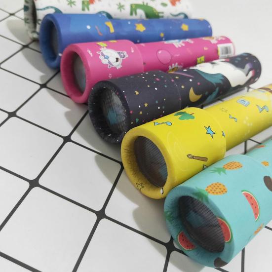 Kids Kaleidoscope Clear Vivid Landscape Nostalgia Transient Scenery Creative Novelty Entertainment Paper Animal Print Kaleidoscope Toy Child Toy