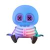 Skull Silicone Night Light with USB Charging Cute Spooky Bedside Lamp for Kids 2-Level Dimmable Soft Squeezable Fun Sensory Toy Lamp for Boys Girls