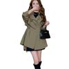 2025 Petite High-End Korean Style Trench Coat – Short Spring/Autumn Fashion