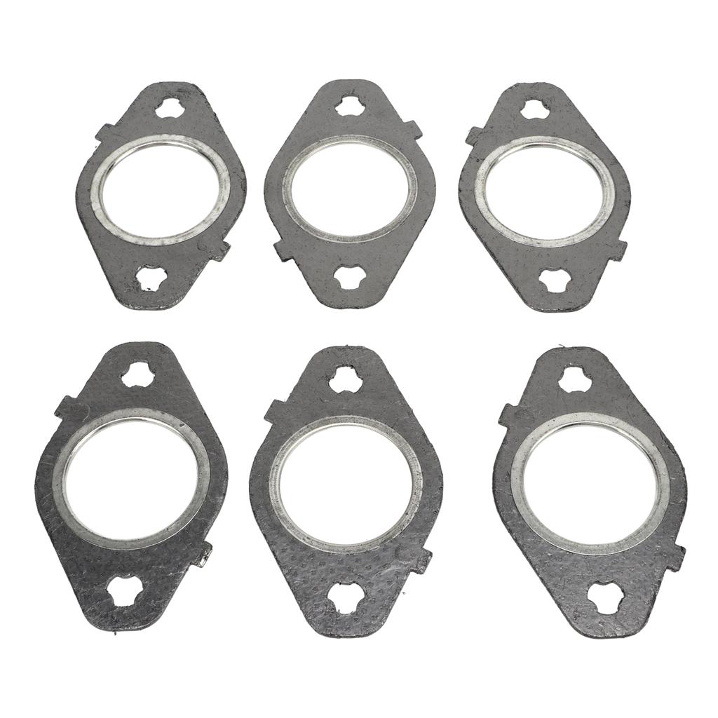 6pcs Exhaust Manifold Gasket Set Perfect Sealing Replacement for Dodge Ram for Cummins 5.9 L 6.7L
