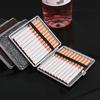 20-Piece Metal Iron Clip Cigarette Case - Creative, Personalized, Moisture-Proof, Pressure-Resistant Leather Holder in New Chinese Style