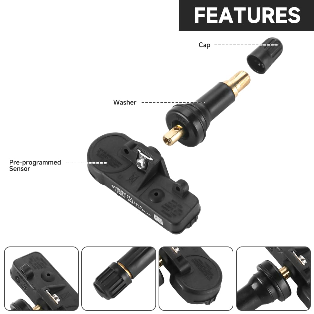315MHz TPMS-Sensor, Reifendruckkontrollsystem-Sensor - Lincoln MKT MKZ MKS 2011-2014,