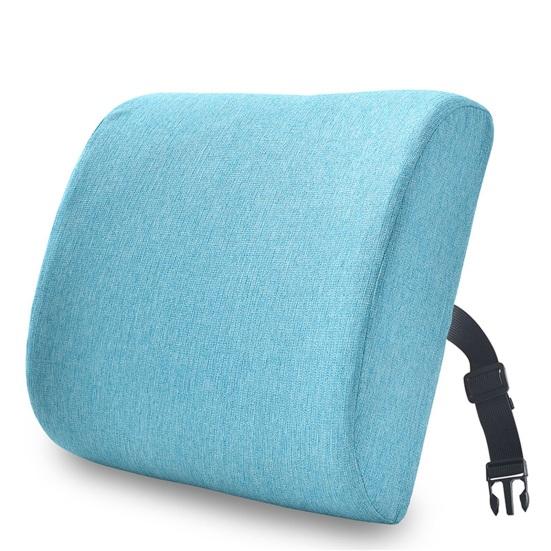 Back Cushion Super Soft Wear Resistant Cotton Flax Lumbar Pillow Memory Foam Seat Cushion for Home
