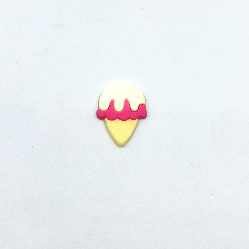 Cartoon Ice Cream Keychain, Phone Case, Hair and Shoe Accessories, DIY Buckles, and Storage Box