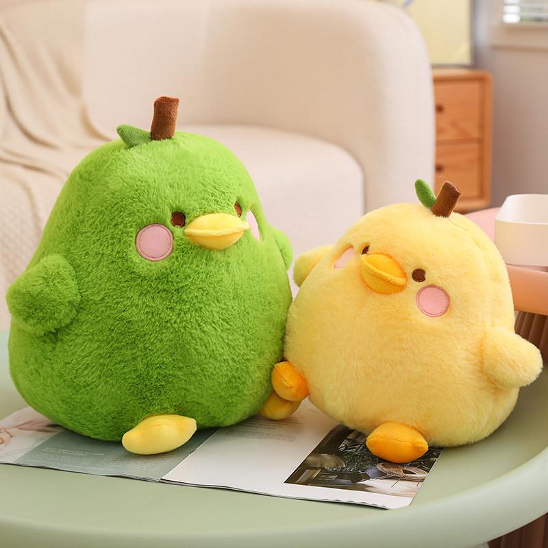 Duck Cartoon Plush Pear Toy Girl Bed Sleeping Room Pillow Doll Gift Children