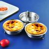 New Stainless Steel Steamed Egg Mold Egg Poached Egg Boiled Egg Artifact Steaming Plate Love Kitchen Heart-shaped Poached Egg