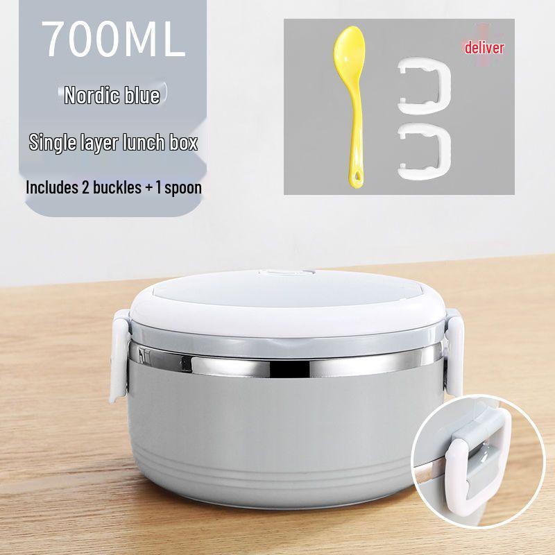 700ml Large Capacity Stainless Steel Insulated Lunch Box for Kids & Adults