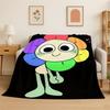 Game Dandy World Cartoon Soft Flannel Throw Blanket,Warm Cozy Blanket for Bed,Couch,Sofa,Bedroom,Living Room,Travel,Camping