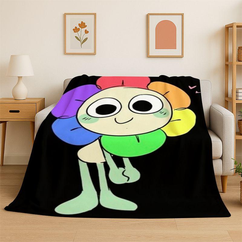 Game Dandy World Cartoon Soft Flannel Throw Blanket,Warm Cozy Blanket for Bed,Couch,Sofa,Bedroom,Living Room,Travel,Camping