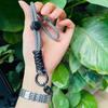 New mobile phone lanyard adjustable neck anti-lost wrist rope keychain handwoven rope two-color long rope hand rope