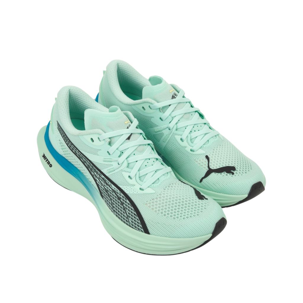 Puma Deviate Nitro 3 Mint Melt Sneakers Unisex Verde Speed-Blu 309707-22