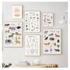 Creative Cute Cartoon Animal Poster Printmaking Nordic Wall Art Canvas Painting Children's Room Mural Room Decoration Pictures
