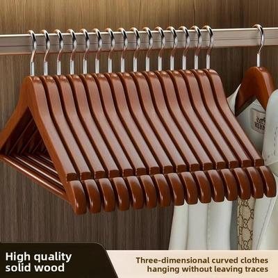 Massief Houten Kledinghangers voor het Ophangen van Kleding, Kledingkasten voor het Drogen van Kleding, Houten Kledingsteunen, Huishoudelijke Kledingsteunen