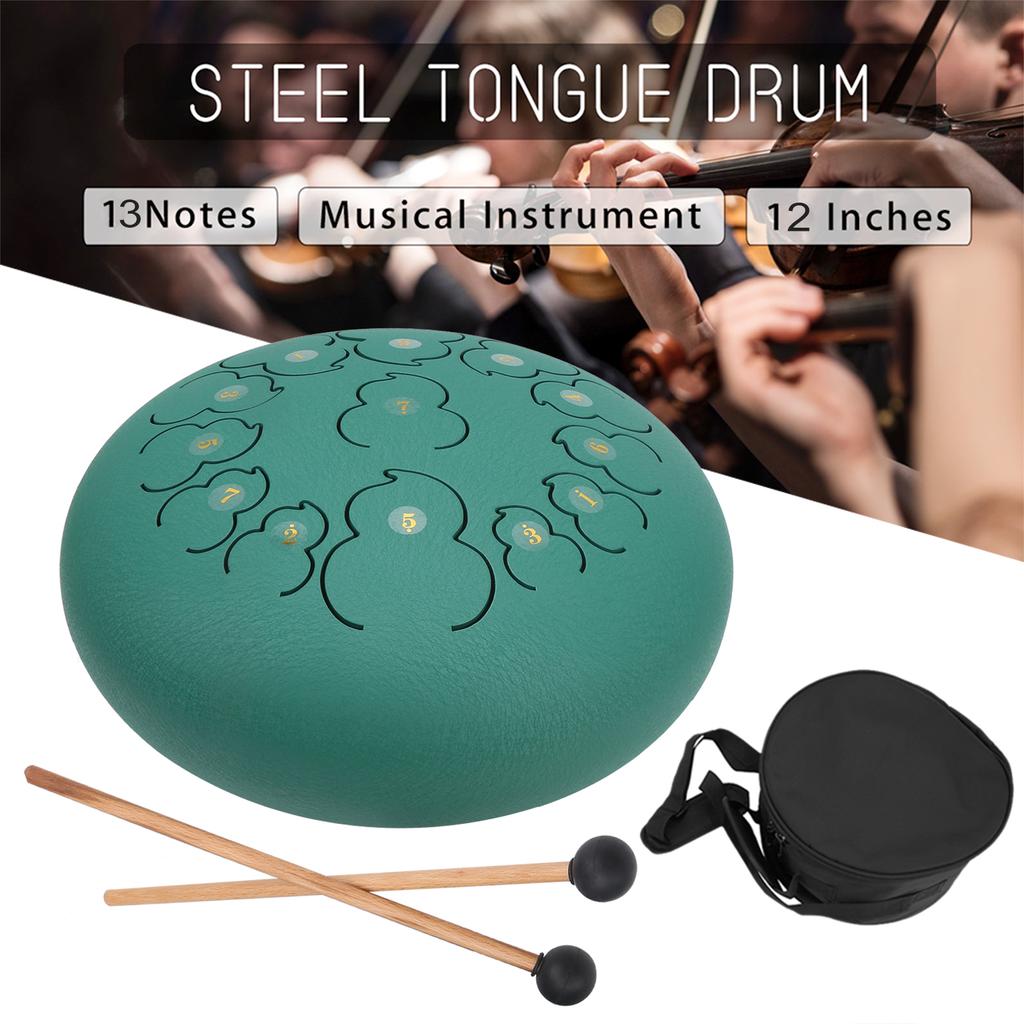 Buy Green/Black Percussion Ethereal Drum Hand Tankdrum Musical