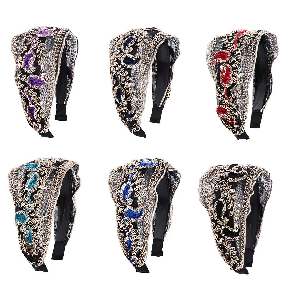 Temperament with Tooth Lace Embroidered Headband Female Hair Hoop Korean Style Headband Headdress