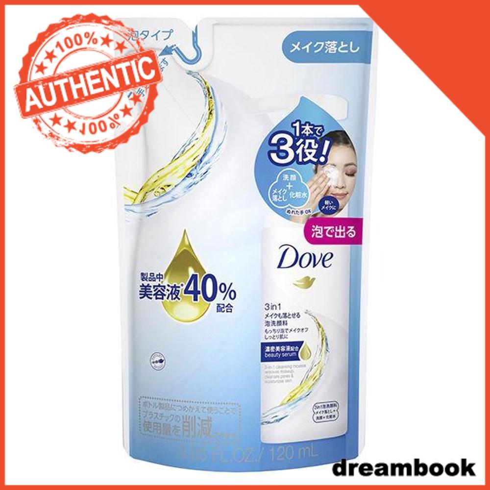 

Japan Dove 3in1 Face wash foam that removes makeup foam type DB 120mL Refill