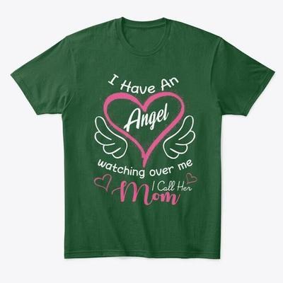Ich Habe Einen Engel-Mama T-Shirt Hergestellt in den USA Größe S bis 5XL