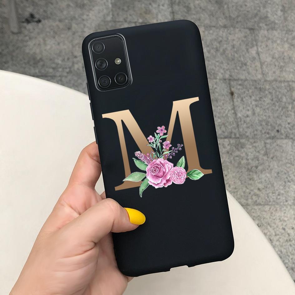 A51 Cute Letters Phone Case For Samsung Galaxy A51 Cover SM-A515F Slim Frosted Shield Matte Fundas For Samsung A51 A 51 5G Cases
