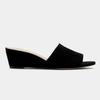 Women Temperament Slippers 3cm Velvet Mules Wedge Sandals Slipper Open Toe High Heels Casual Dress Party Woman Shoes Plus Size