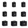 Black Color Marker Pens Storage Bag 12-168 Count Zippered Canvas Pouch Handbag Marker Organization