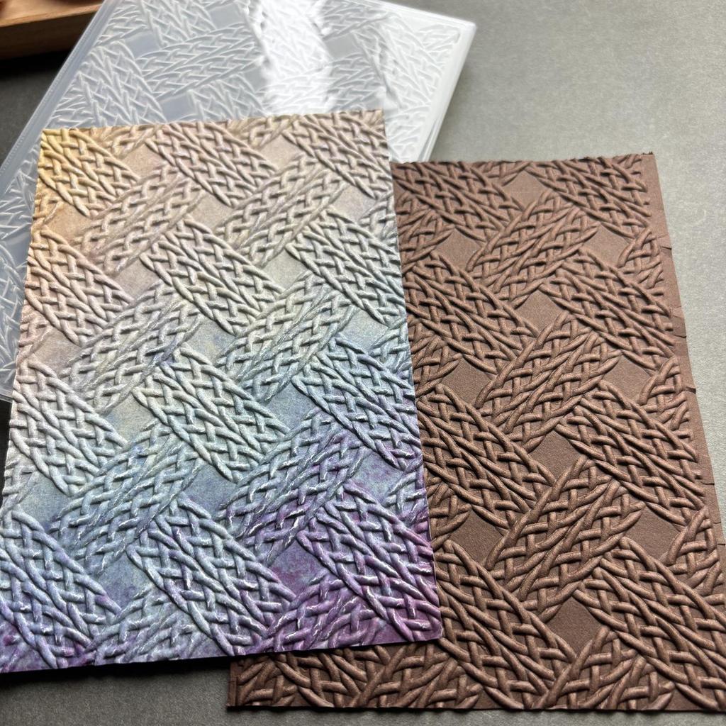 Strickmuster Prägeform - DIY Texturierte Relief- und Konkav-Konvex-Prägeplatte