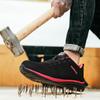 Fashion Male Safety Shoes Men Steel Toe Work Sneakers Breathable Work Shoes Work Safety Boots Men's Sports Shoes Hiking Shoes