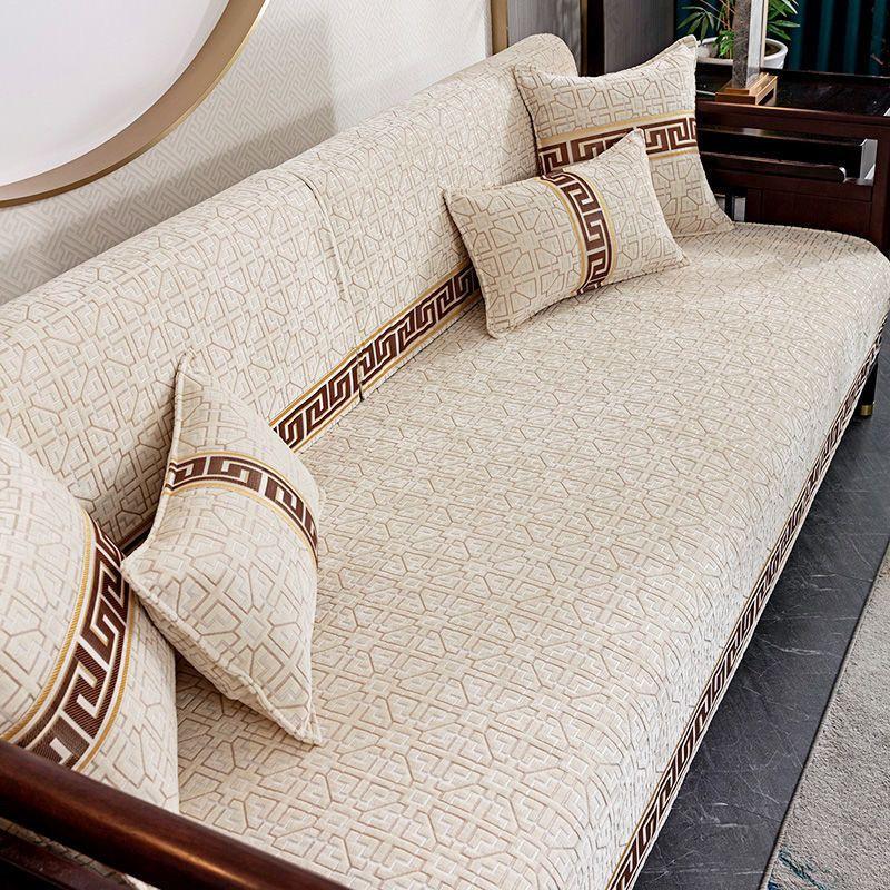 New Sofa Protector Cover for Living Room Stretch Sofa Cushion Mat Couch Covers Thicken Plush Chair Sofa Towel Home Decor