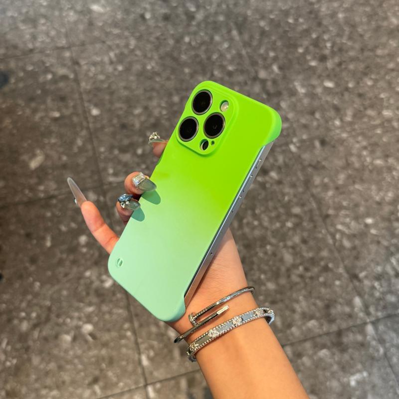 Spring and Summer Gradual Change Two-color Suitable for Apple 11Promax11 Advanced Mobile Phone Case Heat Dissipation Super 11PRO Fine Hole Case