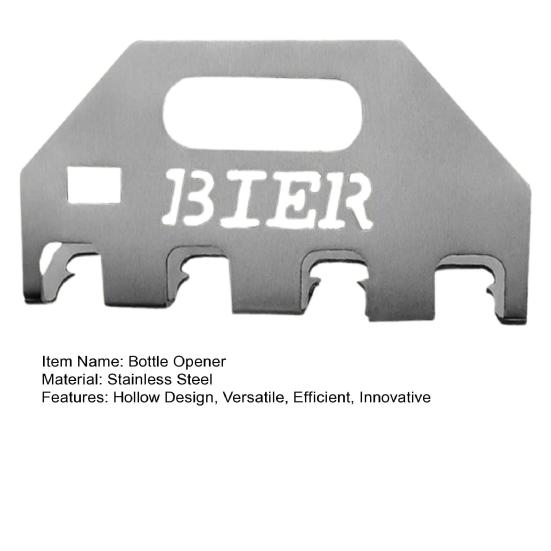 Beer Bottle Opener Carrier Stainless Steel Can Opener for 4