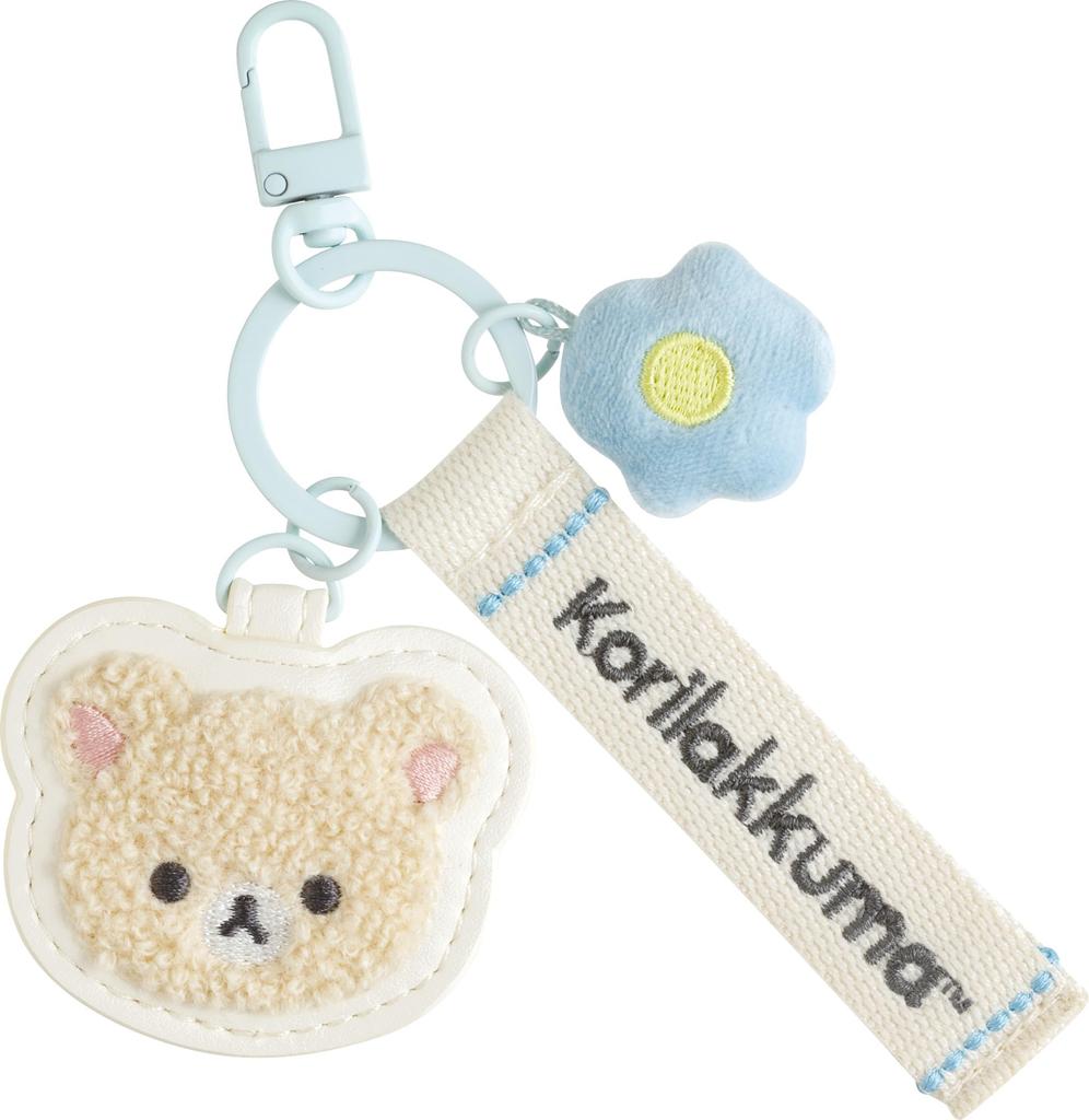 Rilakkuma Patch Keychain Korilakkuma AB32202 San-X